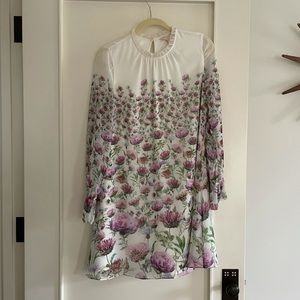 Ted Baker Size 2 Small floral dress chiffon women
